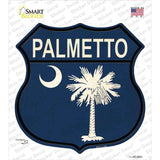 Palmetto South Carolina Flag Novelty Highway Shield Sticker Decal