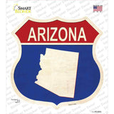 Arizona Silhouette Novelty Highway Shield Sticker Decal
