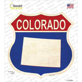 Colorado Silhouette Novelty Highway Shield Sticker Decal