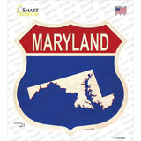 Maryland Silhouette Novelty Highway Shield Sticker Decal