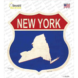 New York Silhouette Novelty Highway Shield Sticker Decal