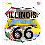 IL Route 66 Centennial Novelty Highway Shield Sticker Decal HS-716s