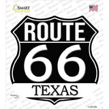 TX Route 66 Black Novelty Highway Shield Sticker Decal HS-724s