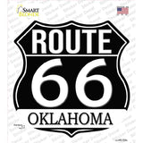 OK Route 66 Black Novelty Highway Shield Sticker Decal HS-725s
