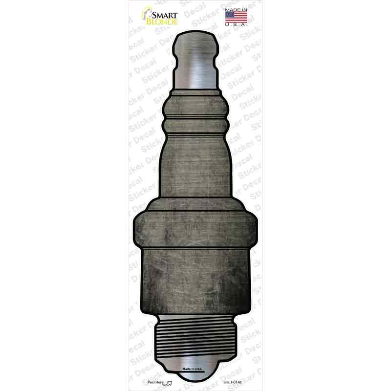 Tan Oil Rubbed Novelty Spark Plug Sticker Decal