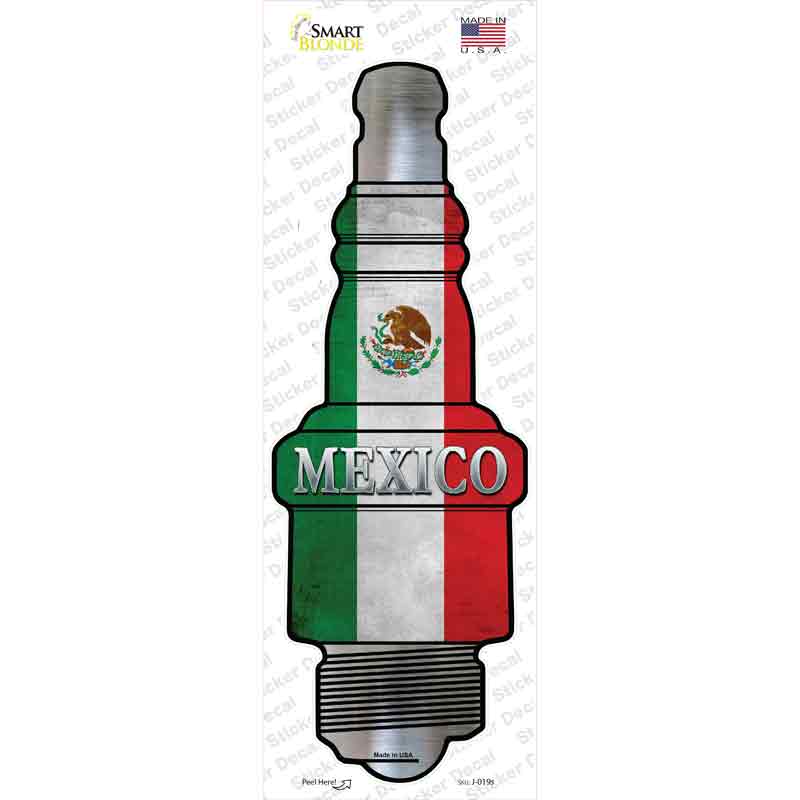 Mexico Novelty Spark Plug Sticker Decal