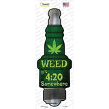 Weed Novelty Spark Plug Sticker Decal