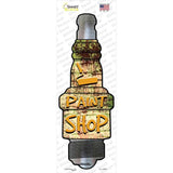 Paint Shop Novelty Spark Plug Sticker Decal