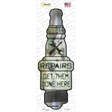 Repair Novelty Spark Plug Sticker Decal