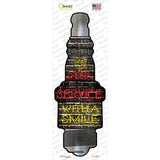 Speedy Service Novelty Spark Plug Sticker Decal
