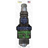 Satisfaction Guaranteed Novelty Spark Plug Sticker Decal