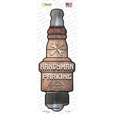Handyman Parking Novelty Spark Plug Sticker Decal