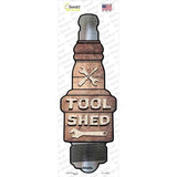 Tool Shed Novelty Spark Plug Sticker Decal