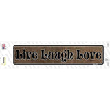 Live Laugh Love Novelty Narrow Sticker Decal