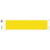 Yellow Solid Blank Novelty Narrow Sticker Decal