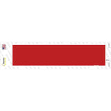 Red Solid Blank Novelty Narrow Sticker Decal