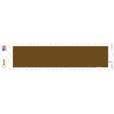 Brown Solid Blank Novelty Narrow Sticker Decal