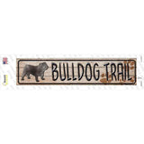 Bulldog Trail Novelty Narrow Sticker Decal