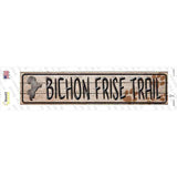 Bichon Frise Trail Novelty Narrow Sticker Decal