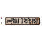Bull Terrier Trail Novelty Narrow Sticker Decal
