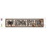 German Spitz Trail Novelty Narrow Sticker Decal