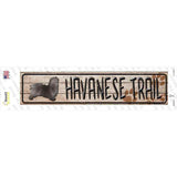 Havanese Trail Novelty Narrow Sticker Decal