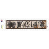 Japanese Chin Trail Novelty Narrow Sticker Decal