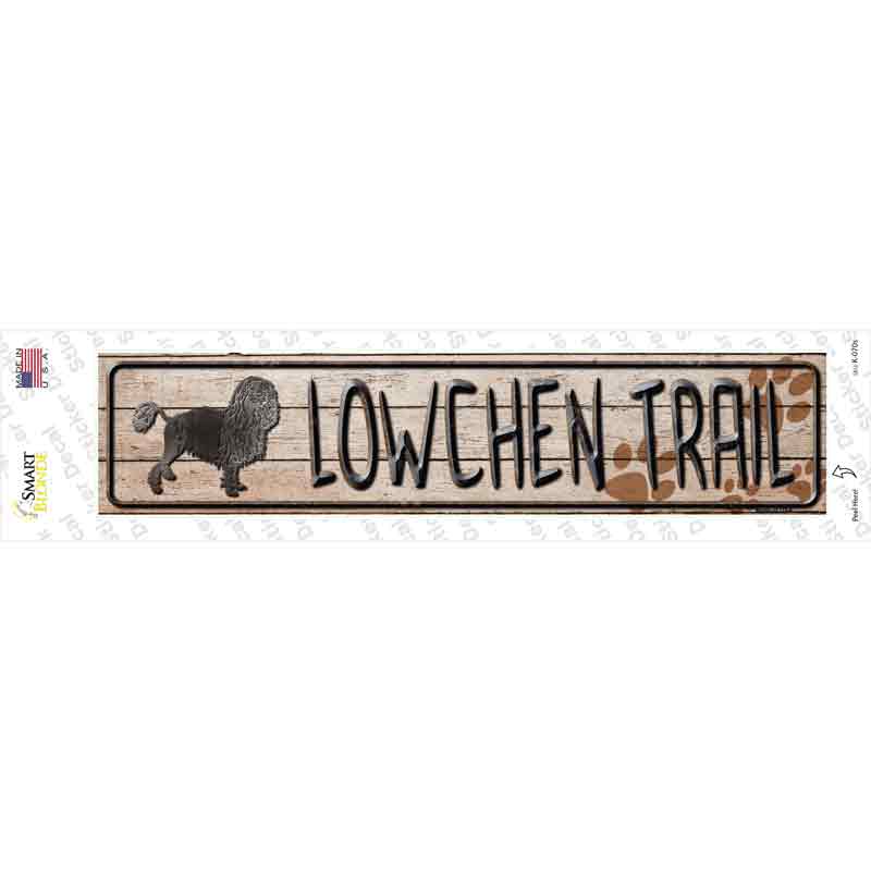 Lowchen Trail Novelty Narrow Sticker Decal