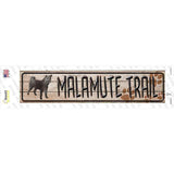 Malamute Trail Novelty Narrow Sticker Decal
