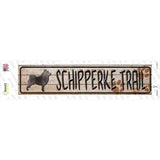 Schipperke Trail Novelty Narrow Sticker Decal