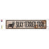 Silky Terrier Trail Novelty Narrow Sticker Decal