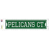 Pelicans Ct Novelty Narrow Sticker Decal