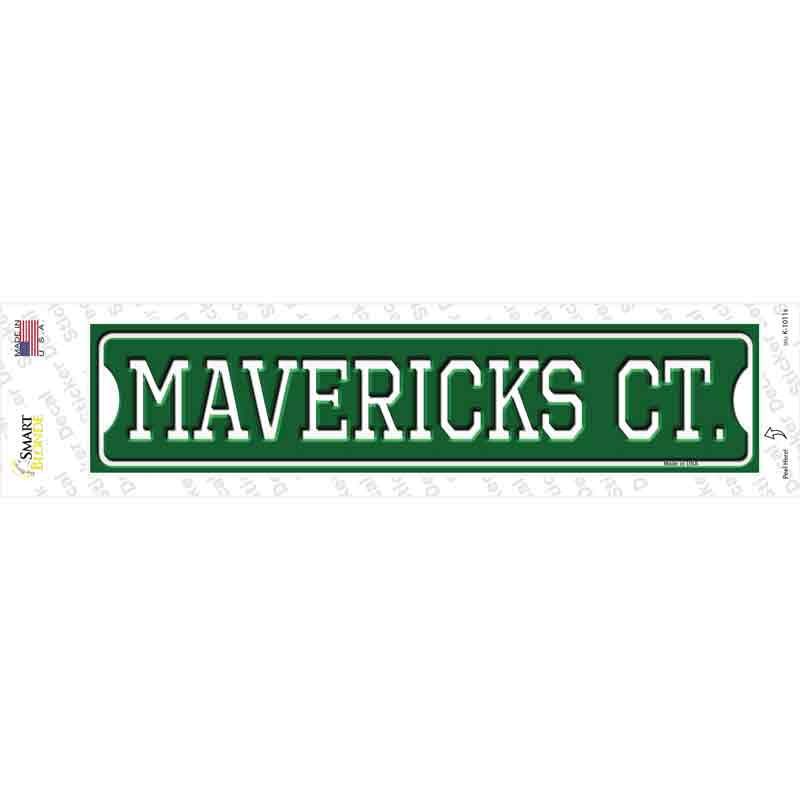 Mavericks Ct Novelty Narrow Sticker Decal