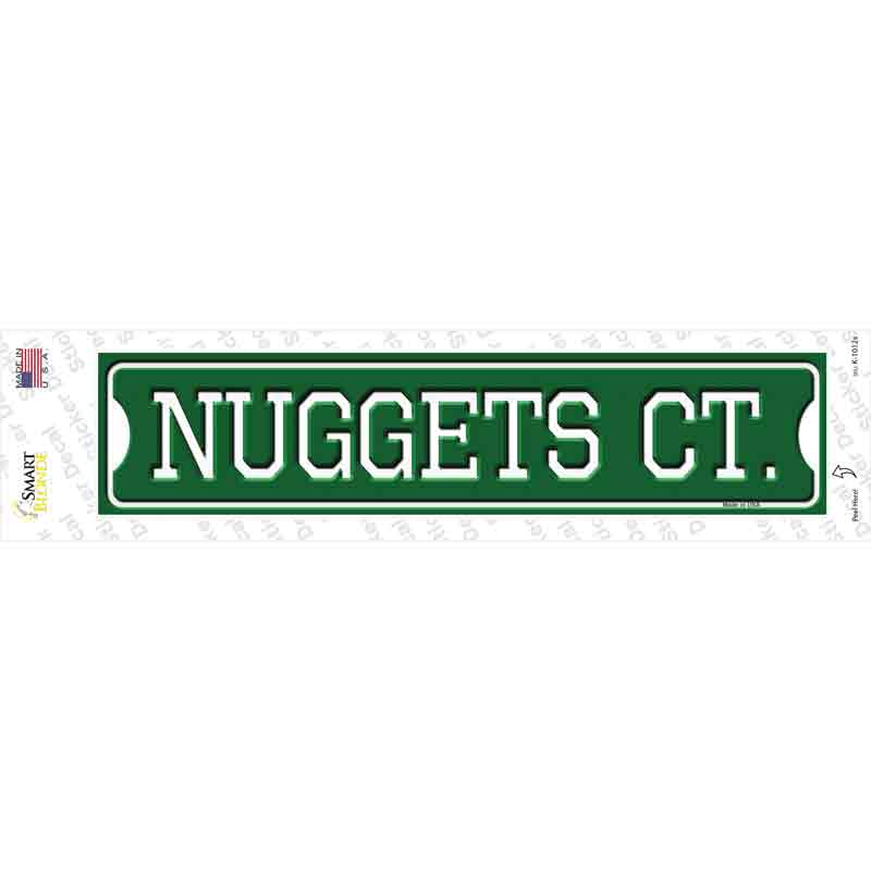 Nuggets Ct Novelty Narrow Sticker Decal