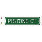 Pistons Ct Novelty Narrow Sticker Decal