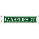 Warriors Ct Novelty Narrow Sticker Decal