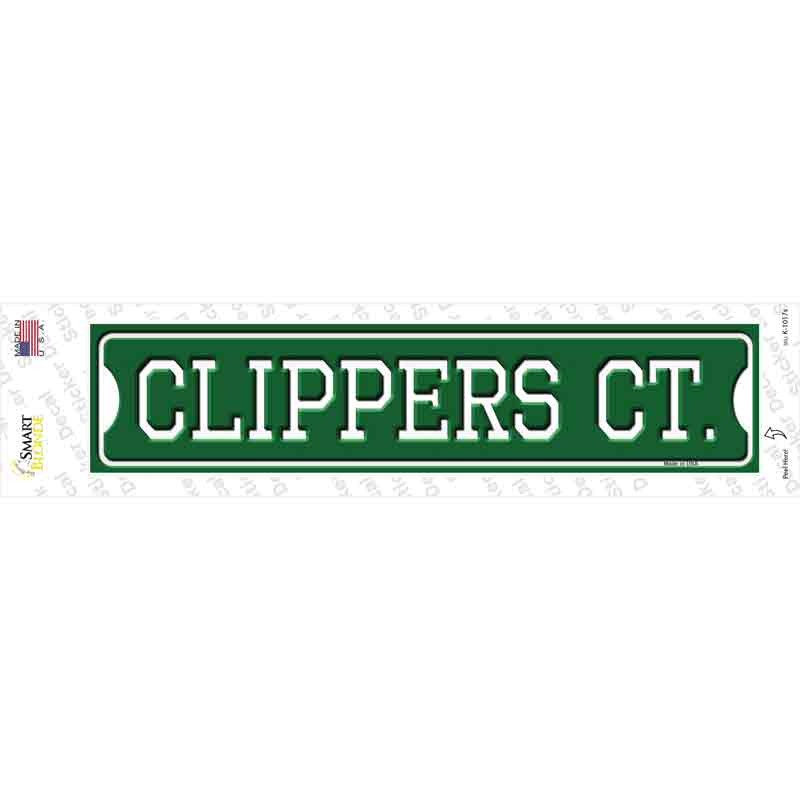 Clippers Ct Novelty Narrow Sticker Decal