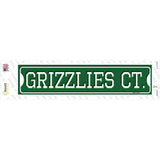 Grizzlies Ct Novelty Narrow Sticker Decal