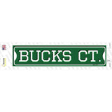 Bucks Ct Novelty Narrow Sticker Decal