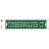 Timberwolves Ct Novelty Narrow Sticker Decal