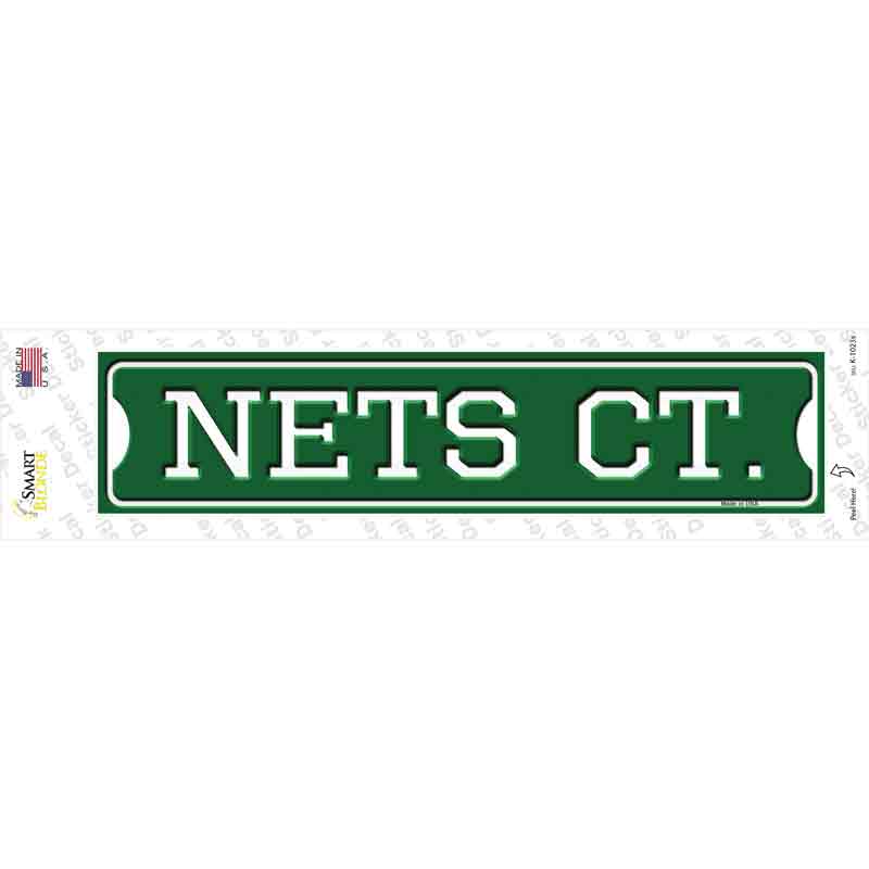 Nets Ct Novelty Narrow Sticker Decal