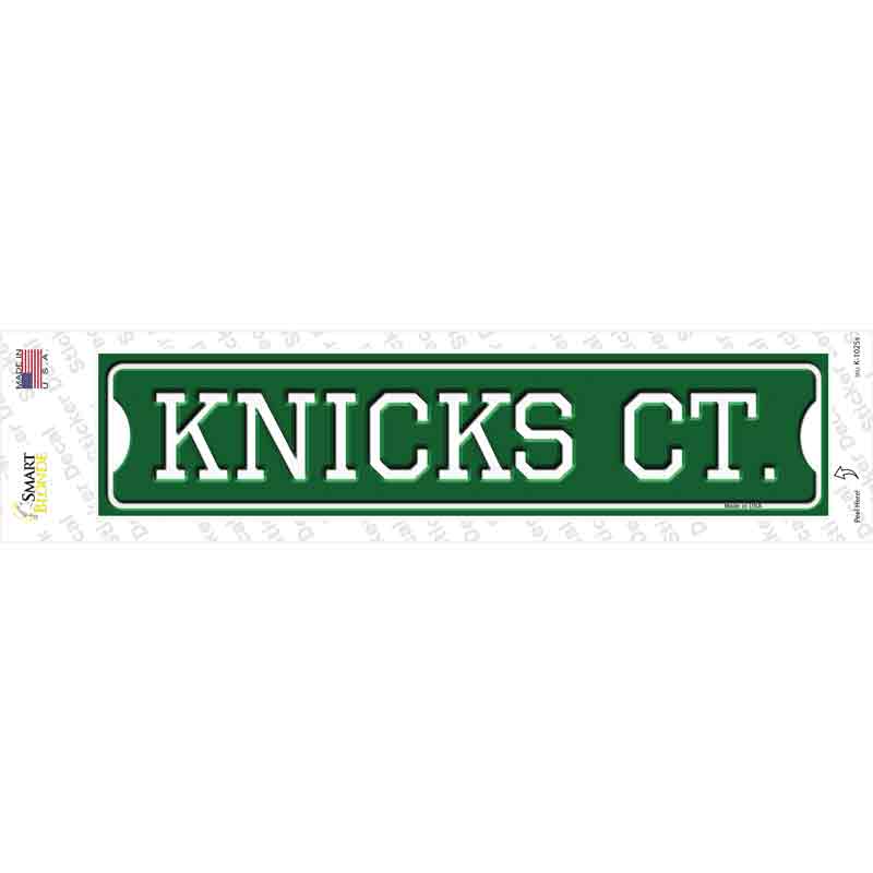 Knicks Ct Novelty Narrow Sticker Decal