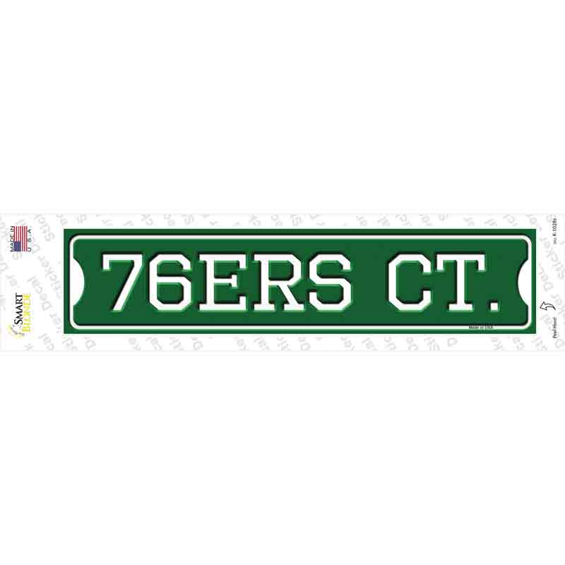76ers Ct Novelty Narrow Sticker Decal