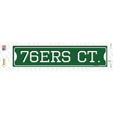 76ers Ct Novelty Narrow Sticker Decal
