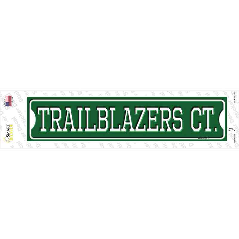 Trailblazers Ct Novelty Narrow Sticker Decal