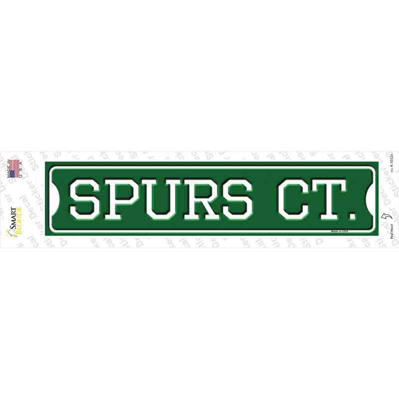 Spurs Ct Novelty Narrow Sticker Decal
