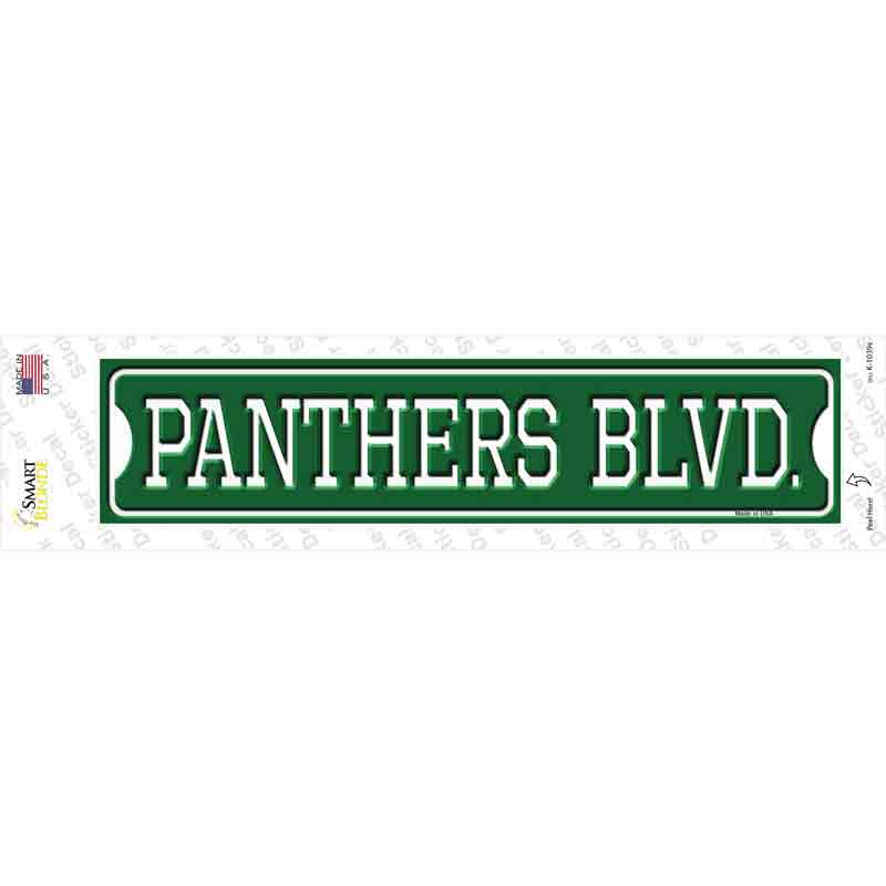 Panthers Blvd Novelty Narrow Sticker Decal