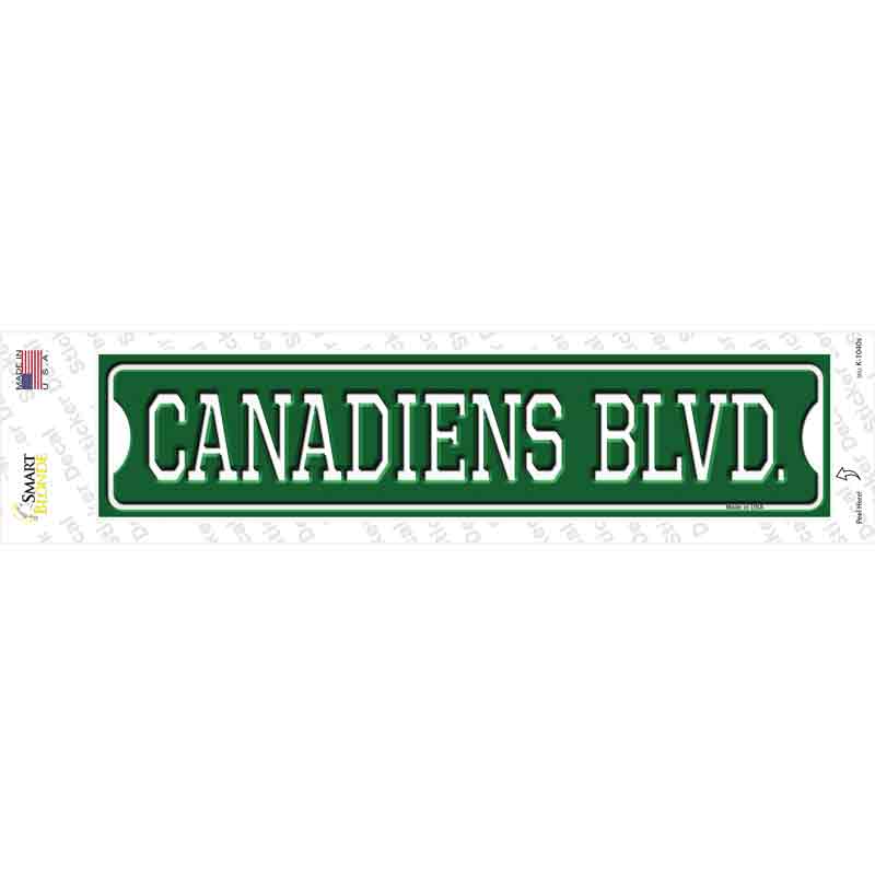 Canadiens Blvd Novelty Narrow Sticker Decal
