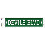 Devils Blvd Novelty Narrow Sticker Decal