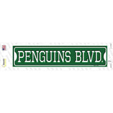Penguins Blvd Novelty Narrow Sticker Decal